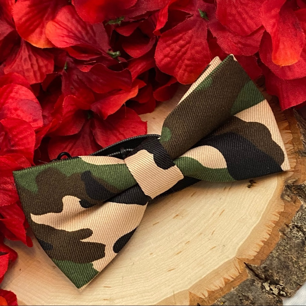 Boys Camouflage Bow Tie - Picture 7 of 13